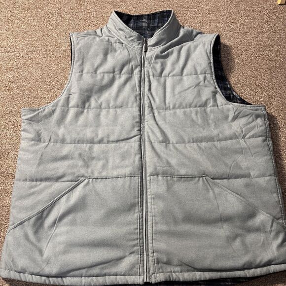 Tommy Bahama Quilted Vest Men’s Multicolor Reversible Zip - See measurements - Picture 8 of 10